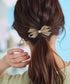 【2TYPE/ゴム&クリップ】レザーリボンヘアアクセサリー